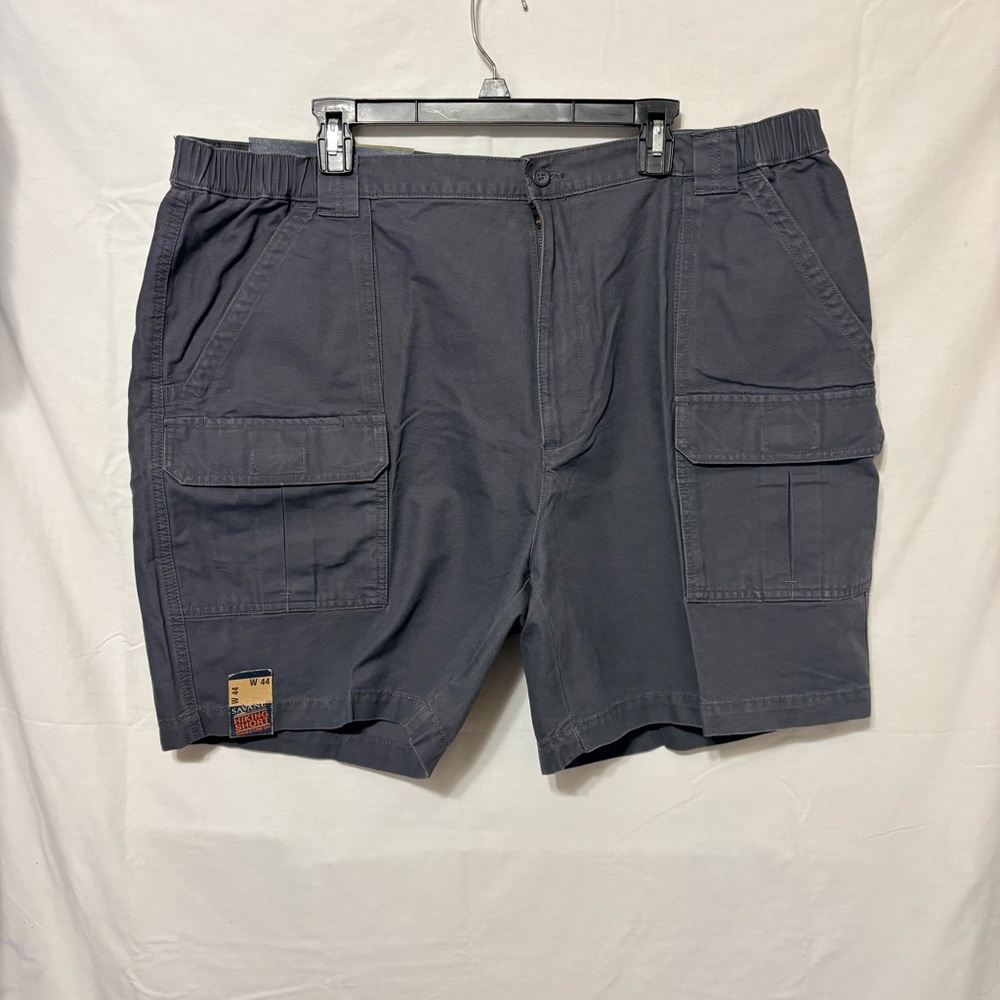 Savane Men's hiking cargo shorts in a charcoal gray color